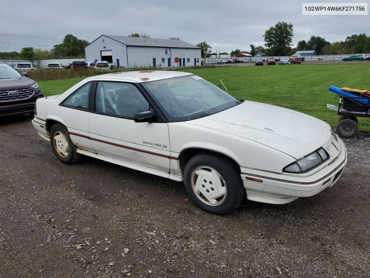 1989 Pontiac Grand Prix Se VIN: 1G2WP14W6KF271756 Lot: 73757494