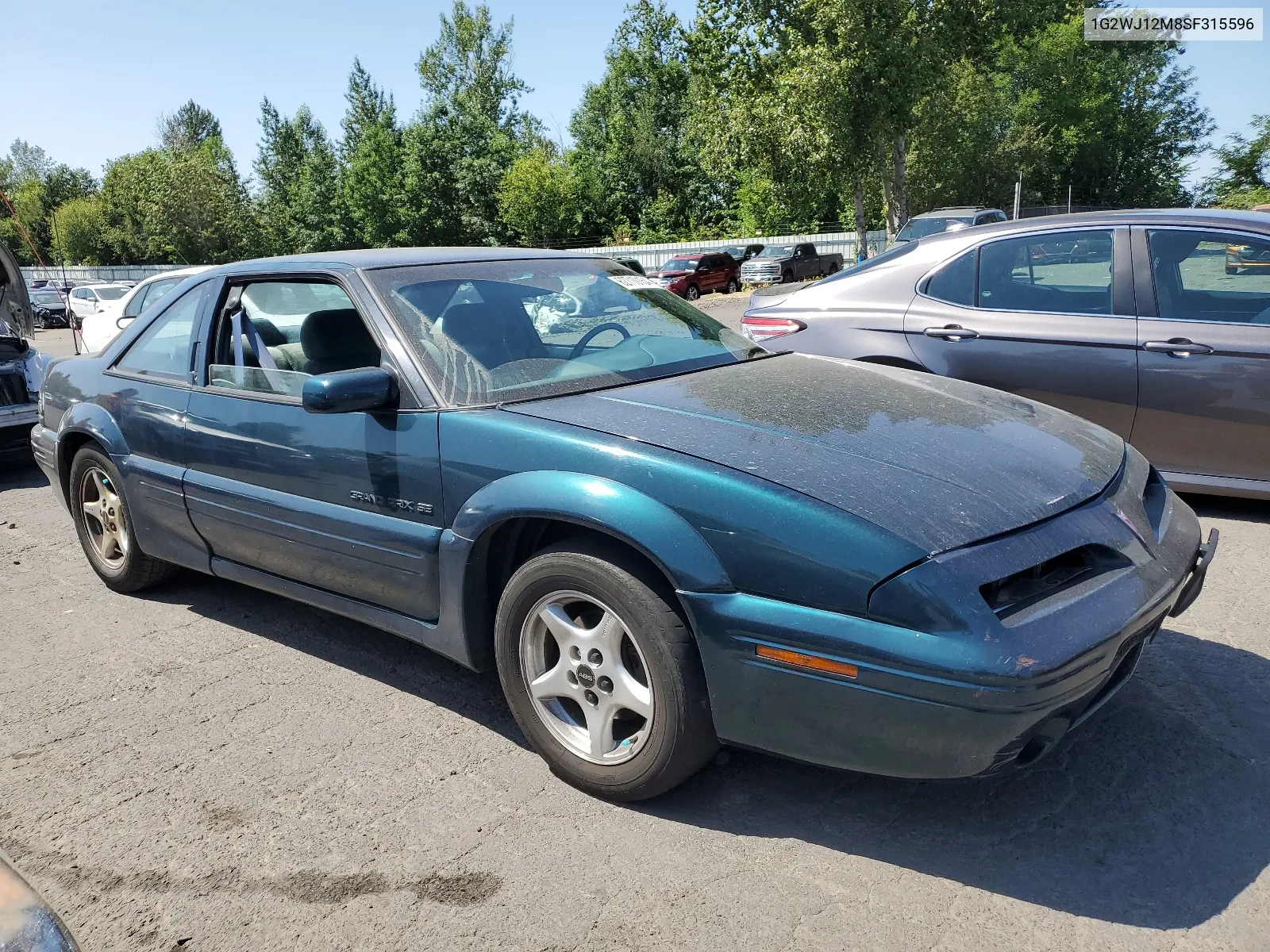 1995 Pontiac Grand Prix Se VIN: 1G2WJ12M8SF315596 Lot: 62710164