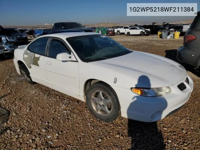 1998 Pontiac Grand Prix Gtp VIN: 1G2WP5218WF211384 Lot: 57767194