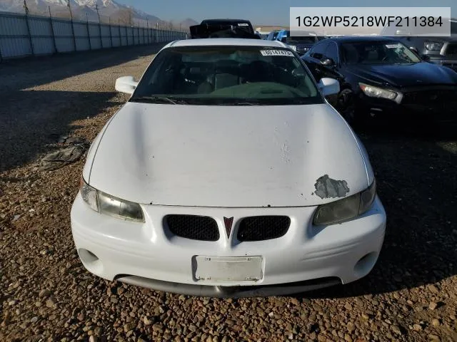 1998 Pontiac Grand Prix Gtp VIN: 1G2WP5218WF211384 Lot: 57767194