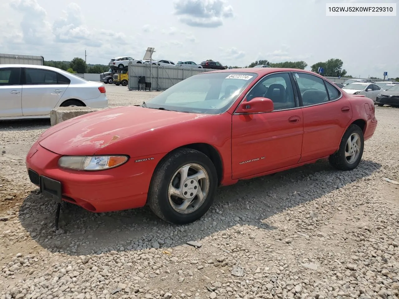 1998 Pontiac Grand Prix Se VIN: 1G2WJ52K0WF229310 Lot: 64272774