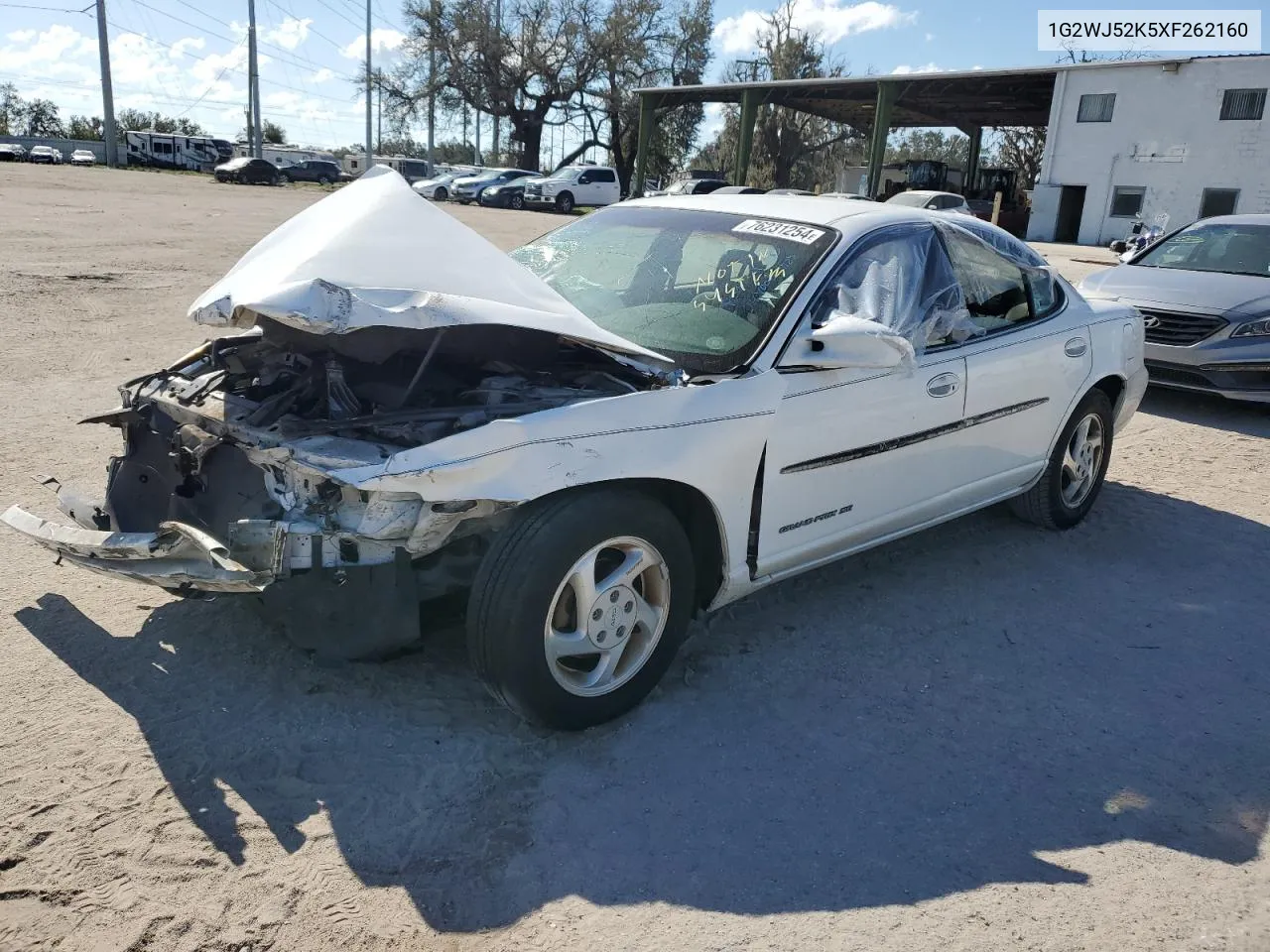 1999 Pontiac Grand Prix Se VIN: 1G2WJ52K5XF262160 Lot: 76231254