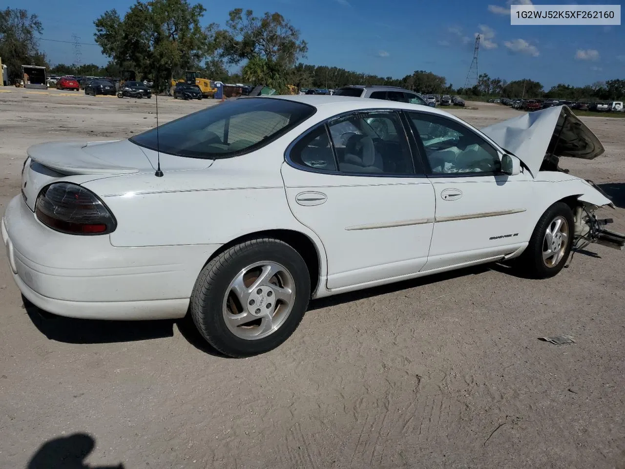 1999 Pontiac Grand Prix Se VIN: 1G2WJ52K5XF262160 Lot: 76231254