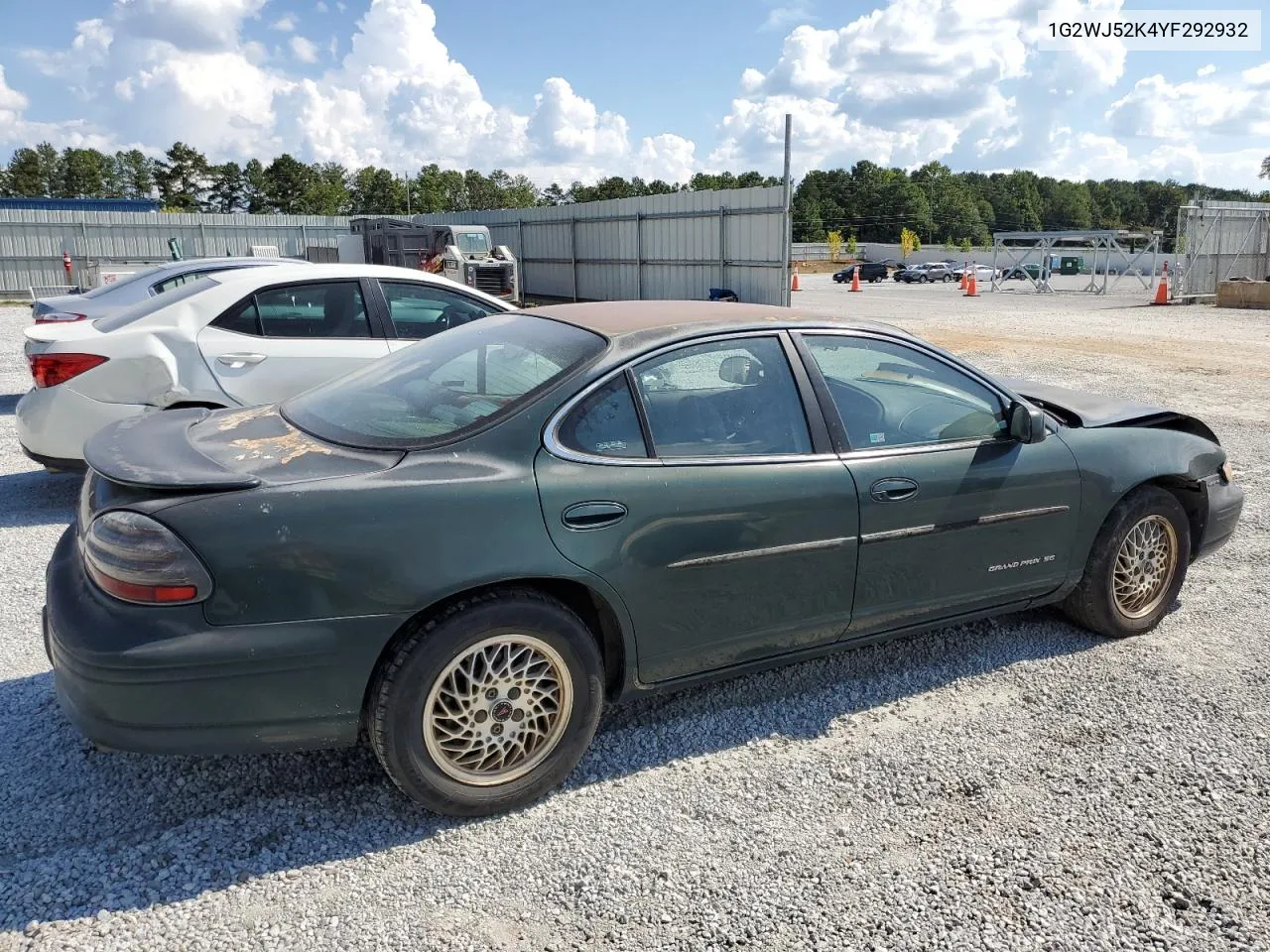 2000 Pontiac Grand Prix Se VIN: 1G2WJ52K4YF292932 Lot: 69495624