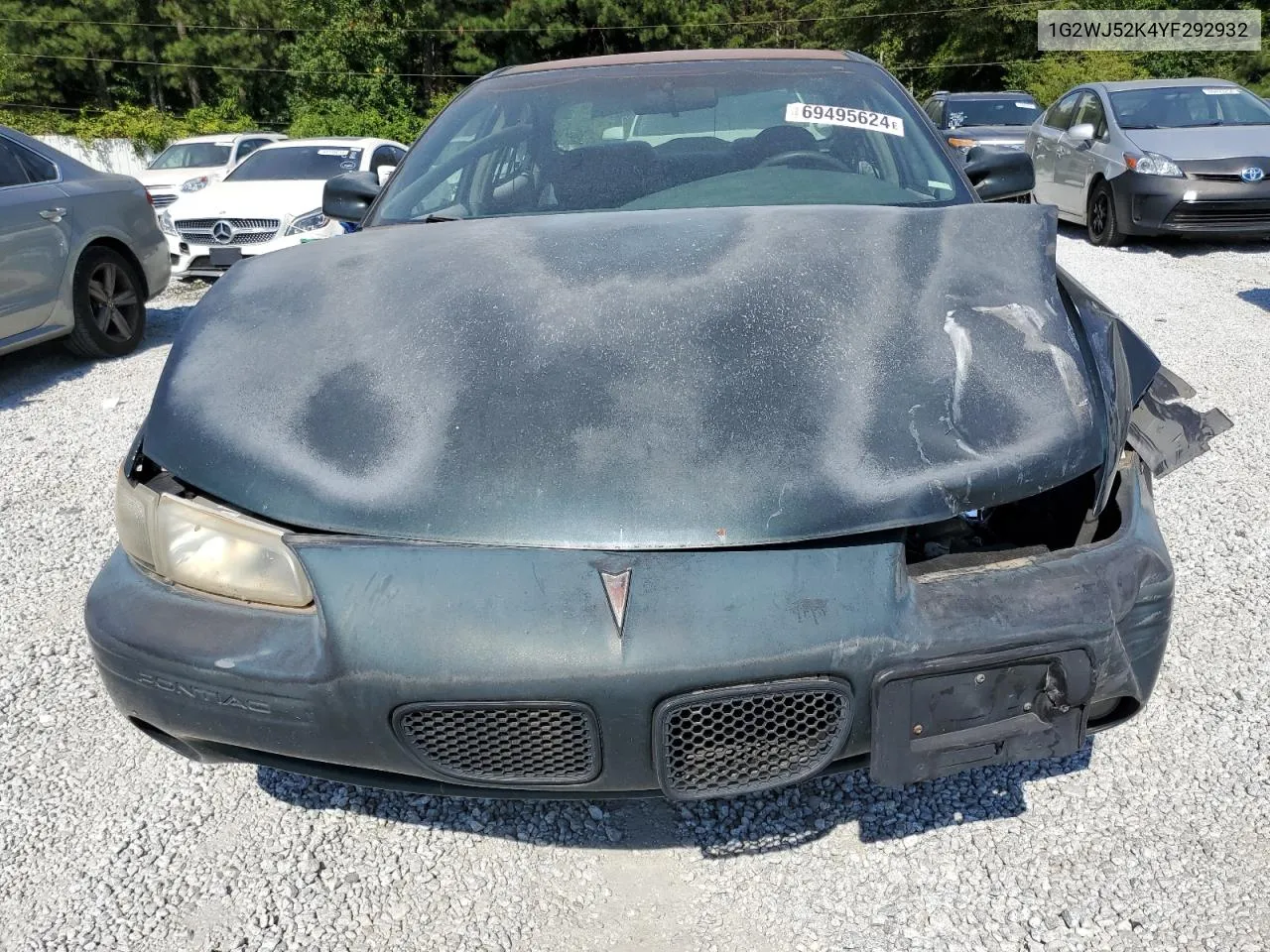 2000 Pontiac Grand Prix Se VIN: 1G2WJ52K4YF292932 Lot: 69495624