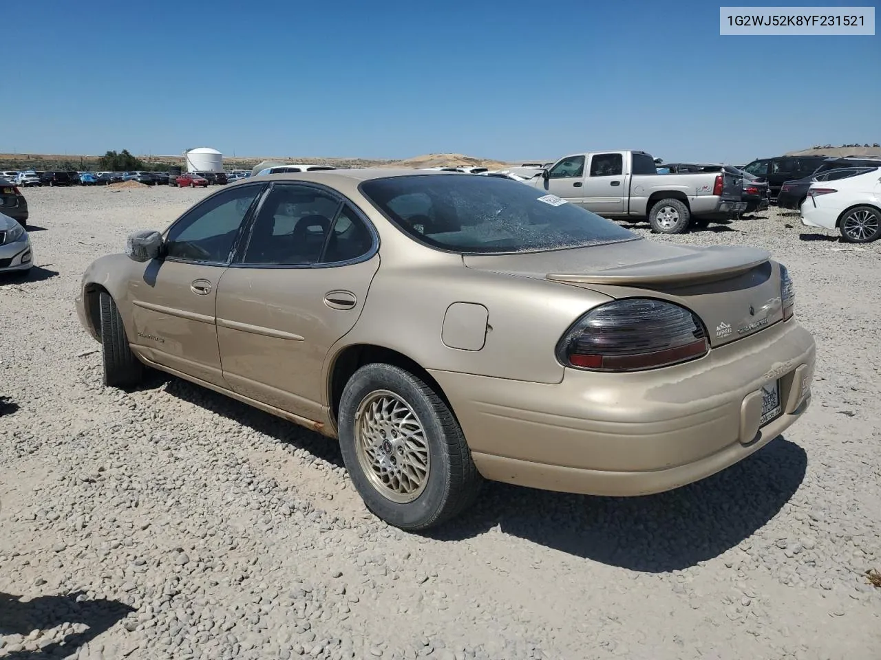 2000 Pontiac Grand Prix Se VIN: 1G2WJ52K8YF231521 Lot: 69534844