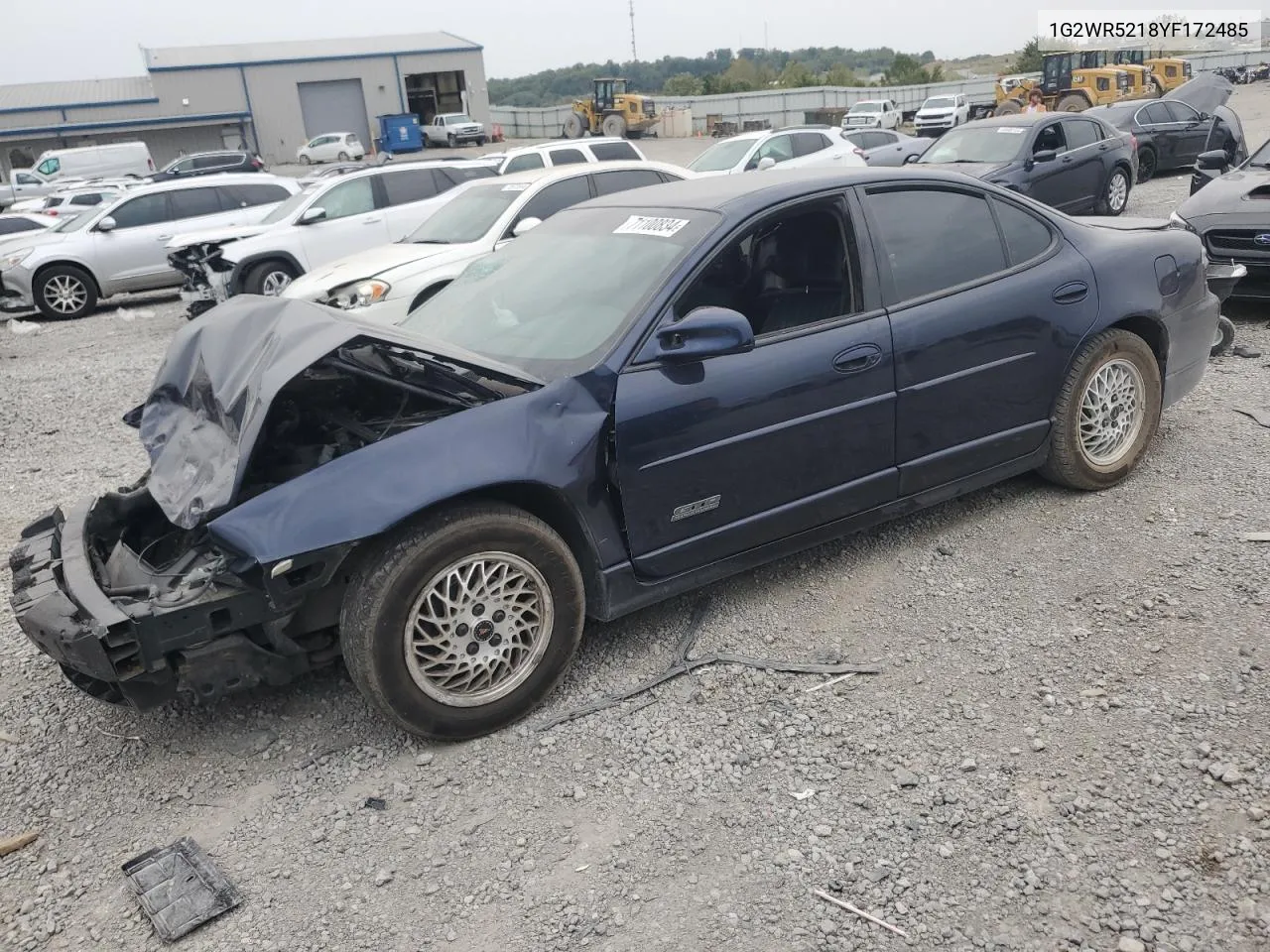 2000 Pontiac Grand Prix Gtp VIN: 1G2WR5218YF172485 Lot: 71100834