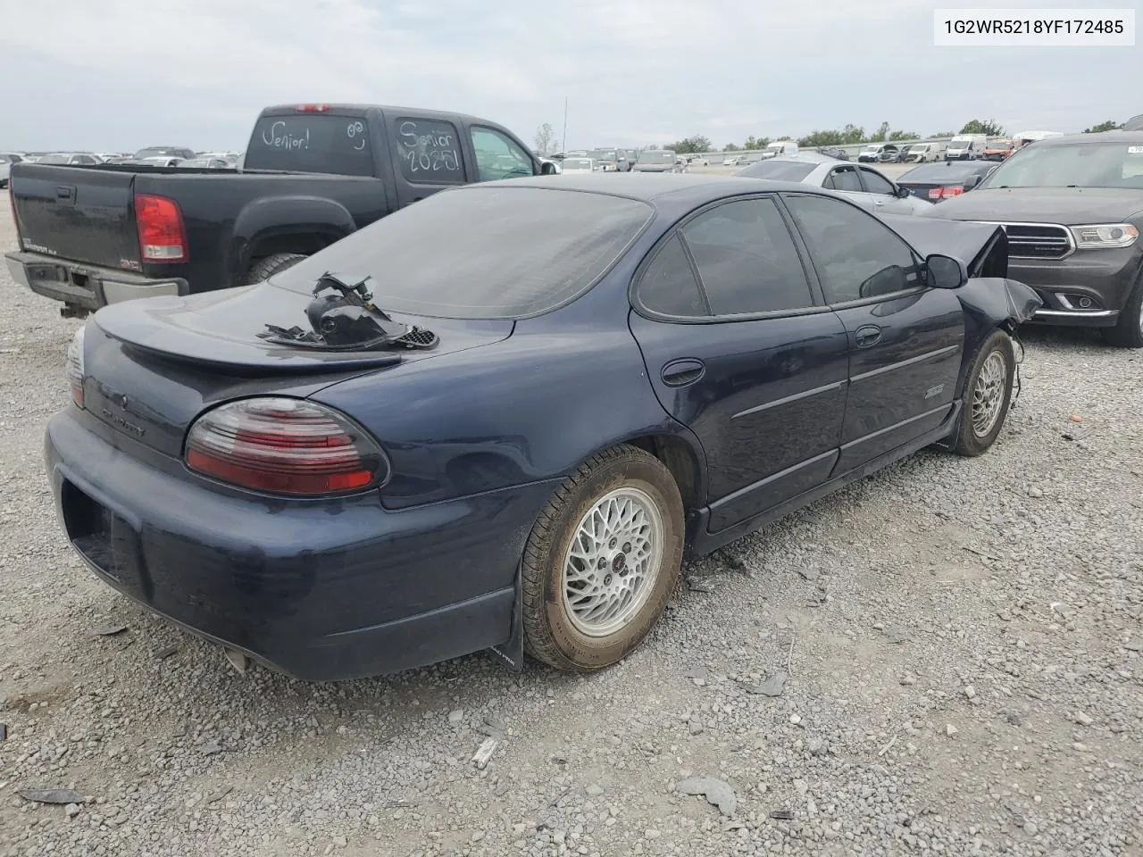 2000 Pontiac Grand Prix Gtp VIN: 1G2WR5218YF172485 Lot: 71100834