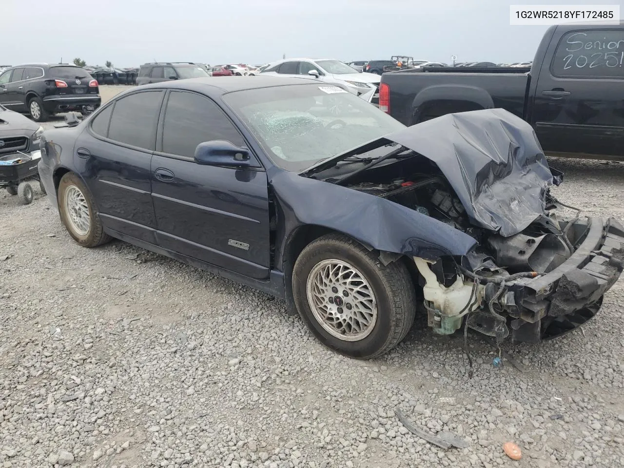 2000 Pontiac Grand Prix Gtp VIN: 1G2WR5218YF172485 Lot: 71100834