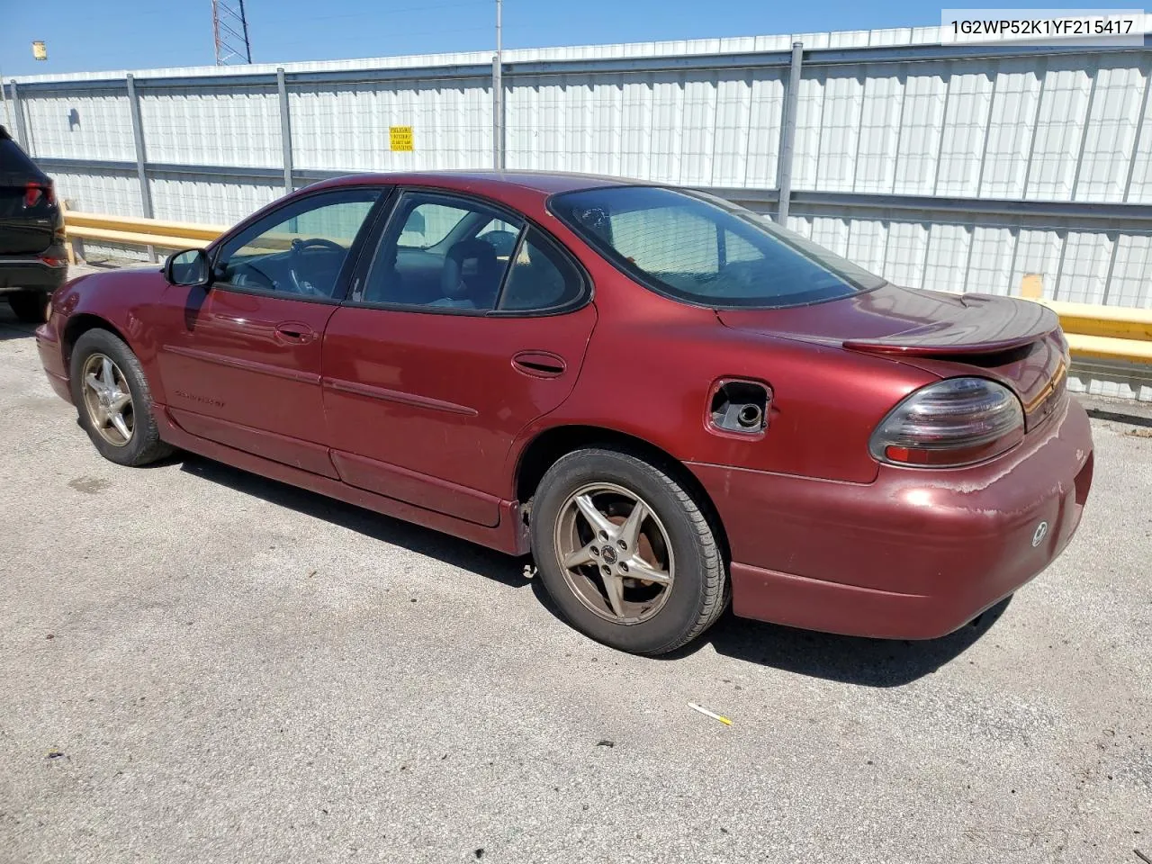 2000 Pontiac Grand Prix Gt VIN: 1G2WP52K1YF215417 Lot: 73232884