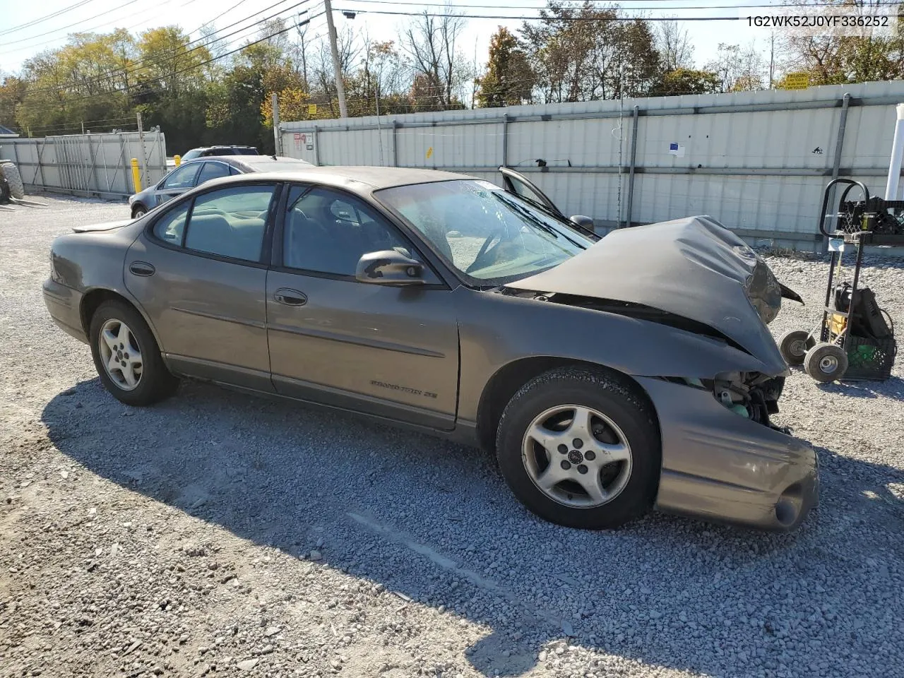 2000 Pontiac Grand Prix Se1 VIN: 1G2WK52J0YF336252 Lot: 77181184