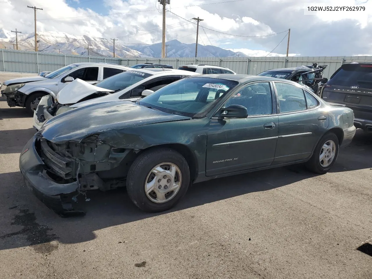 2000 Pontiac Grand Prix Se VIN: 1G2WJ52J2YF262979 Lot: 78548034