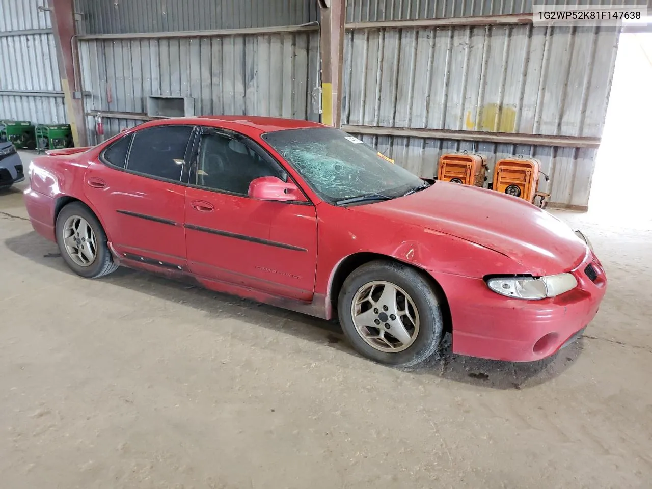 2001 Pontiac Grand Prix Gt VIN: 1G2WP52K81F147638 Lot: 74491514