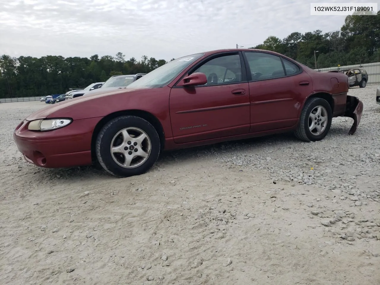 2001 Pontiac Grand Prix Se VIN: 1G2WK52J31F189091 Lot: 76007424