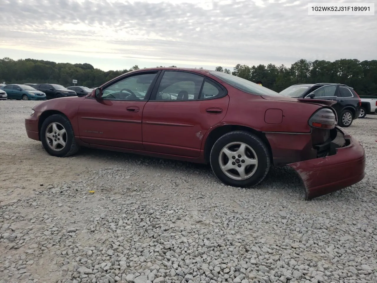 2001 Pontiac Grand Prix Se VIN: 1G2WK52J31F189091 Lot: 76007424