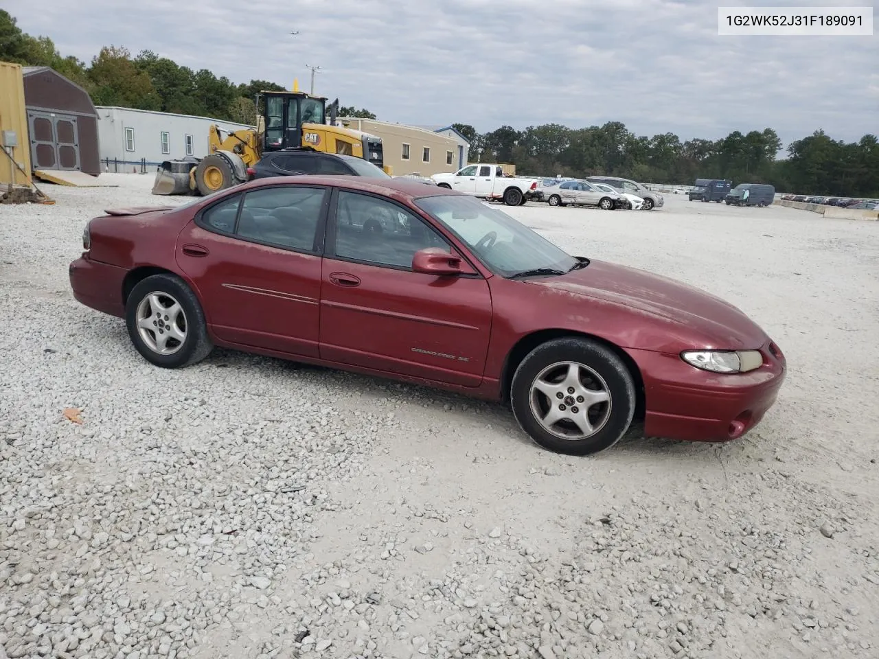 2001 Pontiac Grand Prix Se VIN: 1G2WK52J31F189091 Lot: 76007424