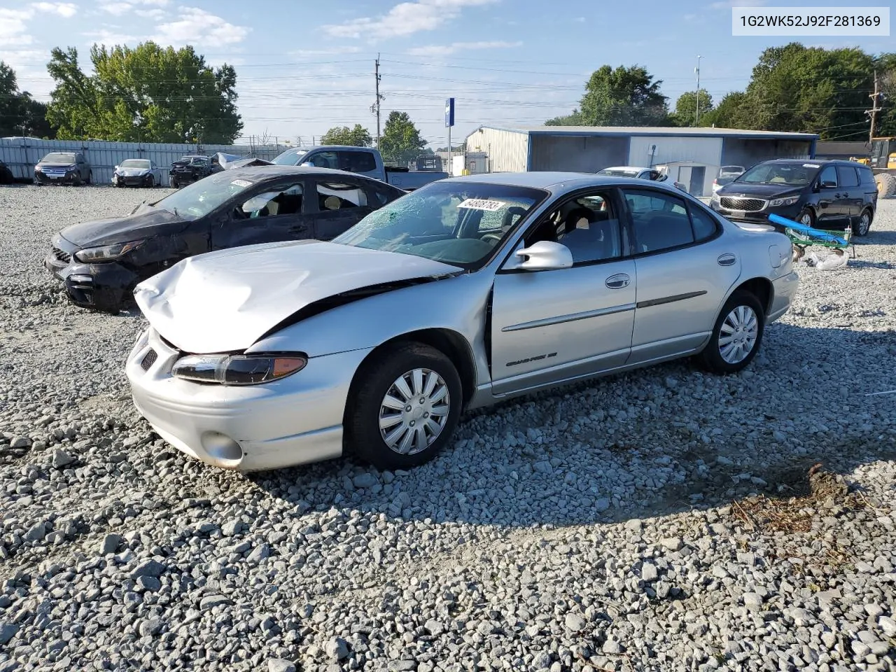 2002 Pontiac Grand Prix Se VIN: 1G2WK52J92F281369 Lot: 36848904