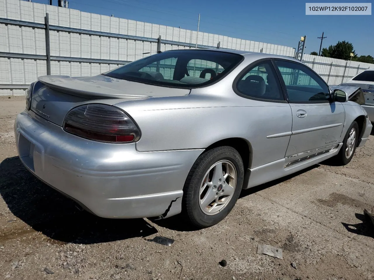 2002 Pontiac Grand Prix Gt VIN: 1G2WP12K92F102007 Lot: 63231374