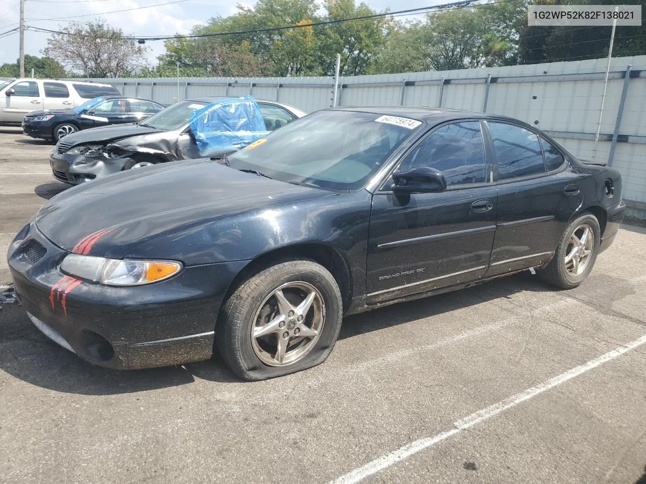 2002 Pontiac Grand Prix Gt VIN: 1G2WP52K82F138021 Lot: 64775974