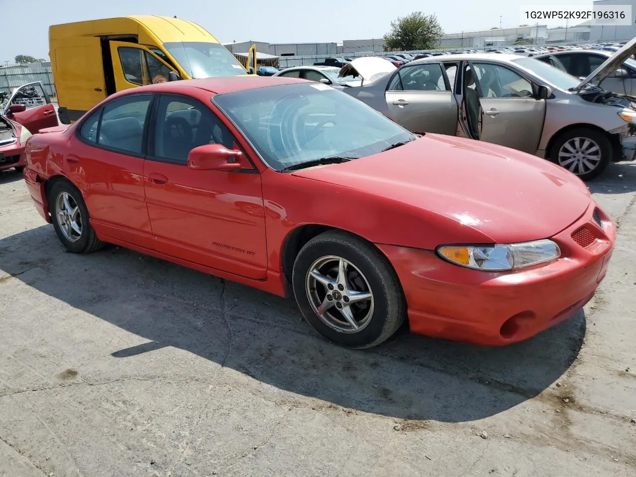 2002 Pontiac Grand Prix Gt VIN: 1G2WP52K92F196316 Lot: 71720964