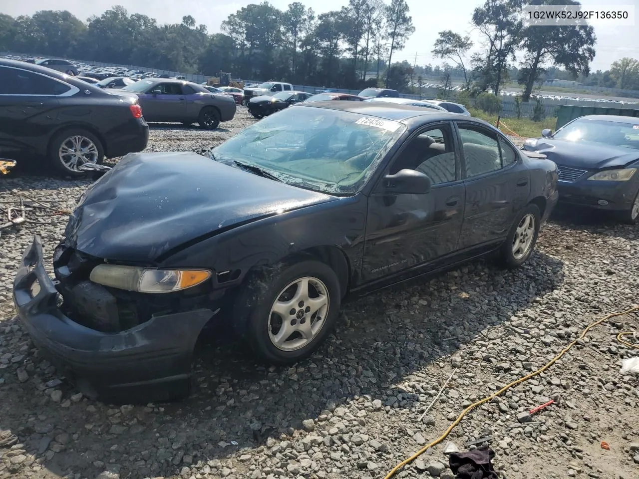 2002 Pontiac Grand Prix Se VIN: 1G2WK52J92F136350 Lot: 72436614