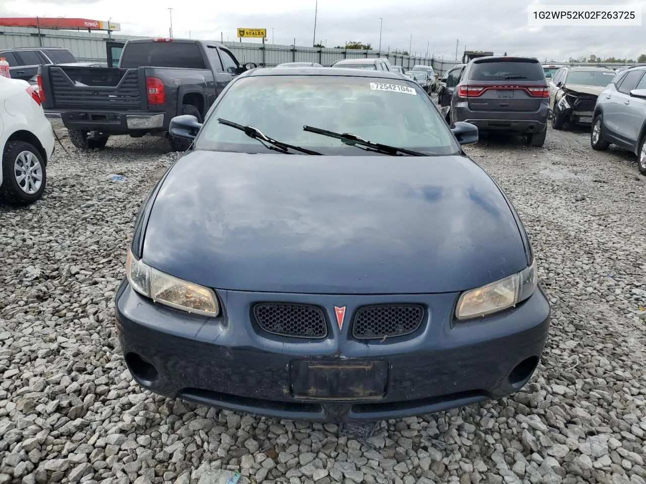 2002 Pontiac Grand Prix Gt VIN: 1G2WP52K02F263725 Lot: 72542104