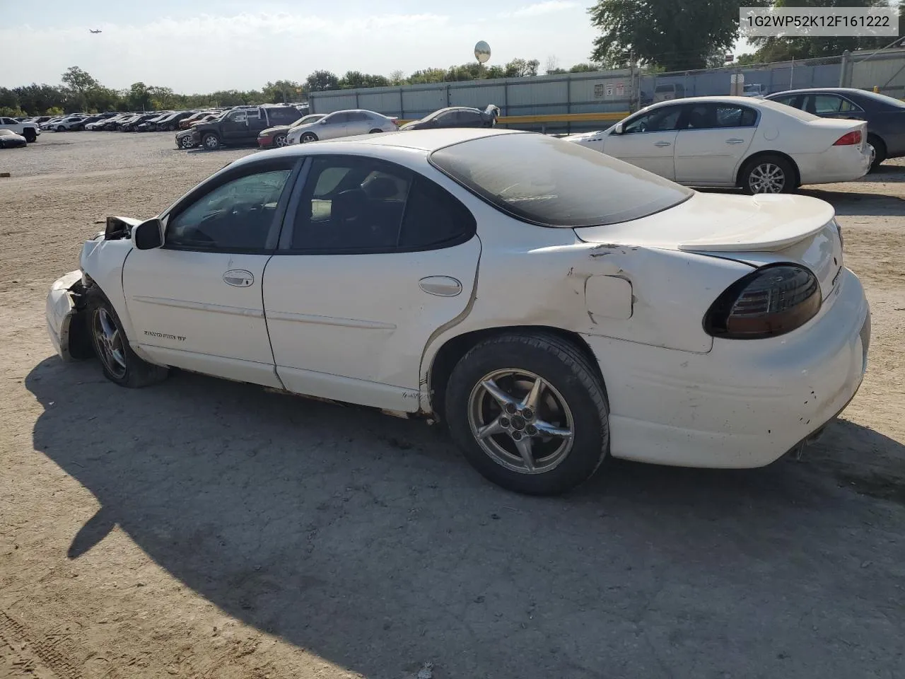 2002 Pontiac Grand Prix Gt VIN: 1G2WP52K12F161222 Lot: 74969884