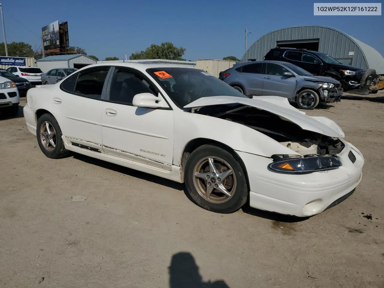 2002 Pontiac Grand Prix Gt VIN: 1G2WP52K12F161222 Lot: 74969884