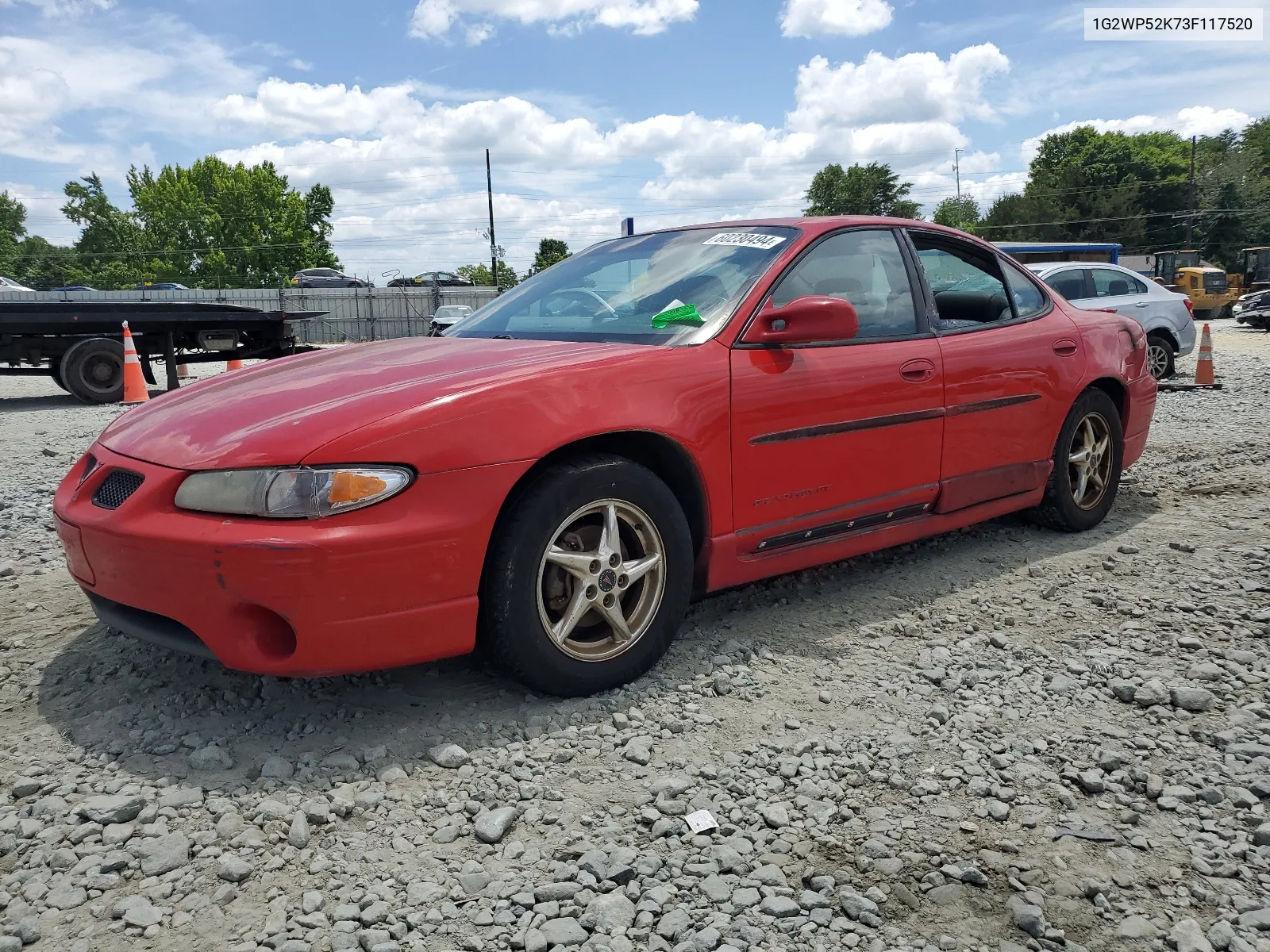 2003 Pontiac Grand Prix Gt VIN: 1G2WP52K73F117520 Lot: 60230494