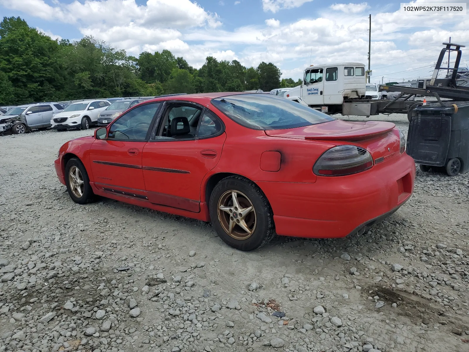 2003 Pontiac Grand Prix Gt VIN: 1G2WP52K73F117520 Lot: 60230494