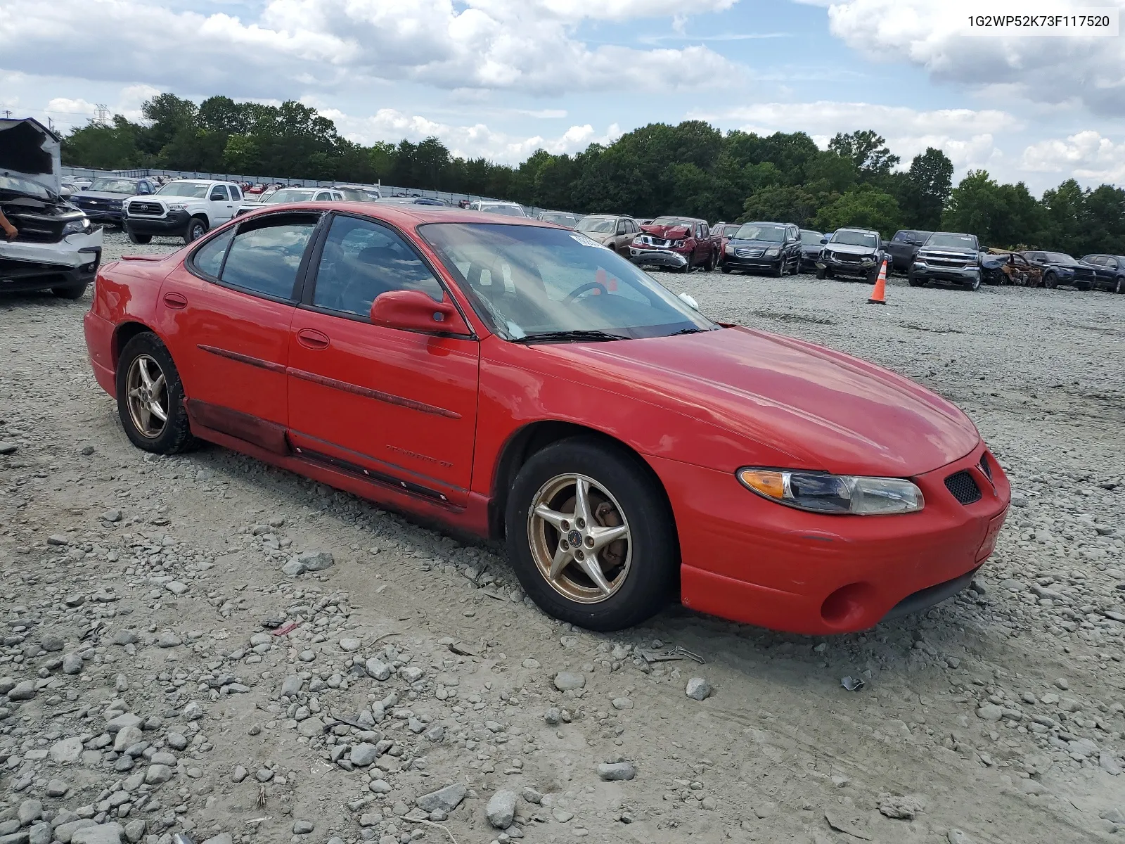 2003 Pontiac Grand Prix Gt VIN: 1G2WP52K73F117520 Lot: 60230494