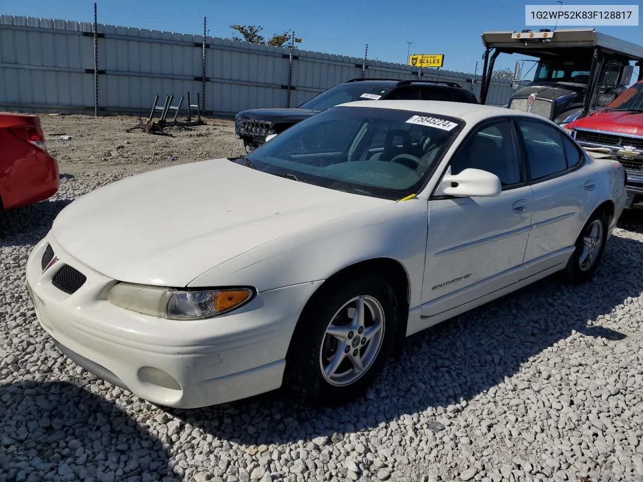 2003 Pontiac Grand Prix Gt VIN: 1G2WP52K83F128817 Lot: 75845224