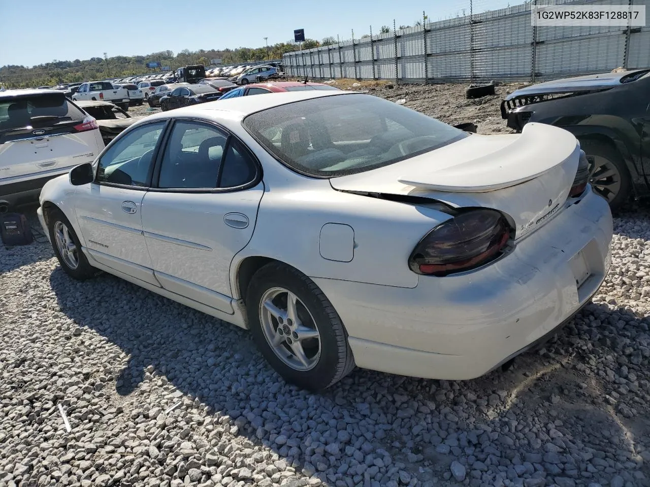 2003 Pontiac Grand Prix Gt VIN: 1G2WP52K83F128817 Lot: 75845224