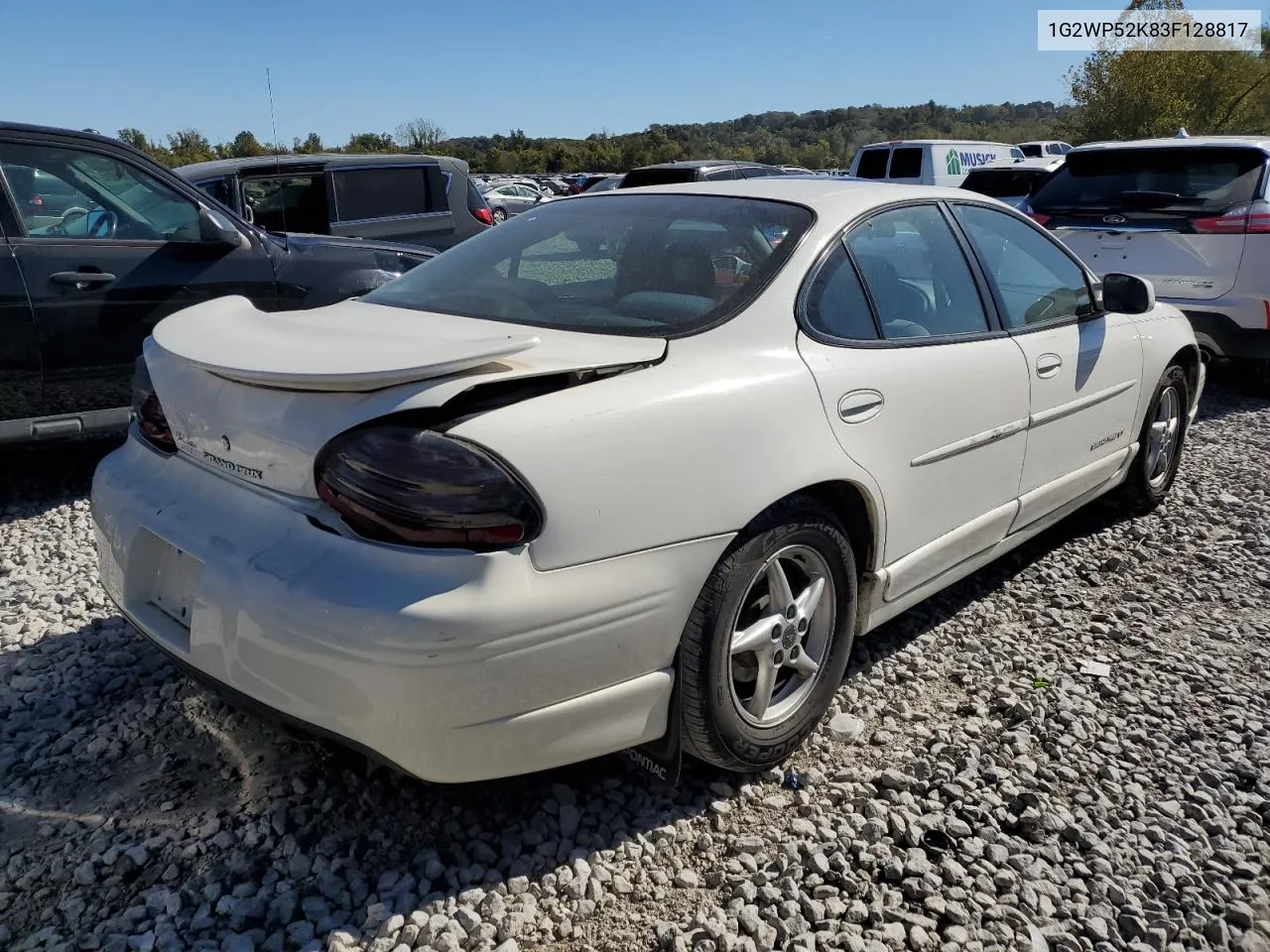 2003 Pontiac Grand Prix Gt VIN: 1G2WP52K83F128817 Lot: 75845224