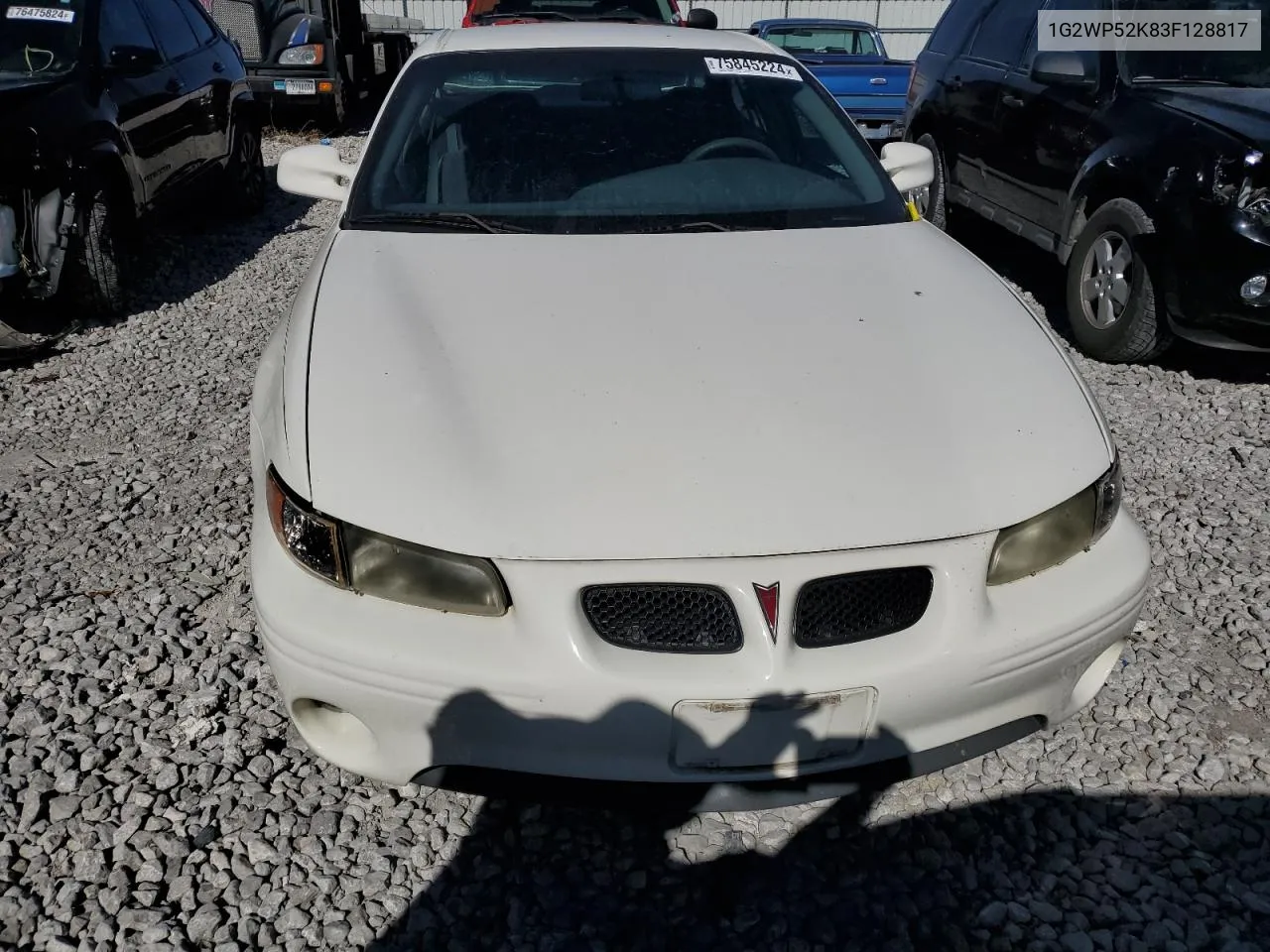 2003 Pontiac Grand Prix Gt VIN: 1G2WP52K83F128817 Lot: 75845224