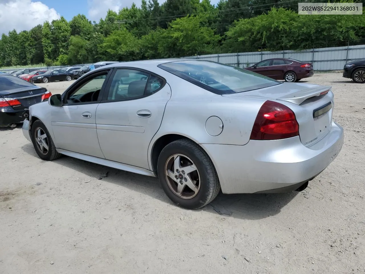 2004 Pontiac Grand Prix Gt2 VIN: 2G2WS522941368031 Lot: 59756214