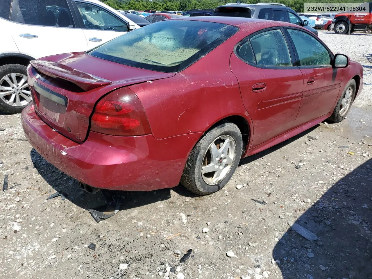 2004 Pontiac Grand Prix Gt VIN: 2G2WP522941198304 Lot: 63824064