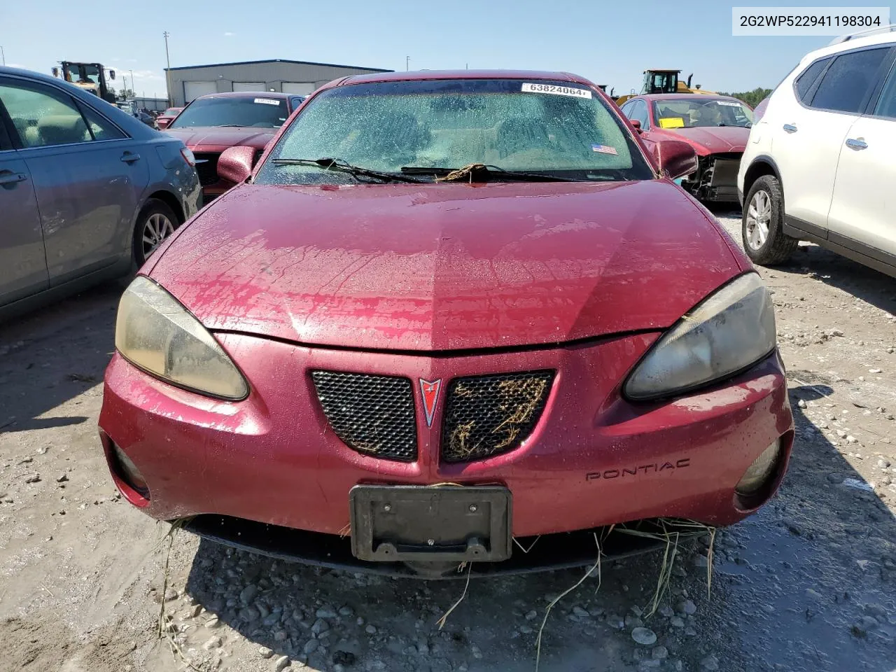 2004 Pontiac Grand Prix Gt VIN: 2G2WP522941198304 Lot: 63824064