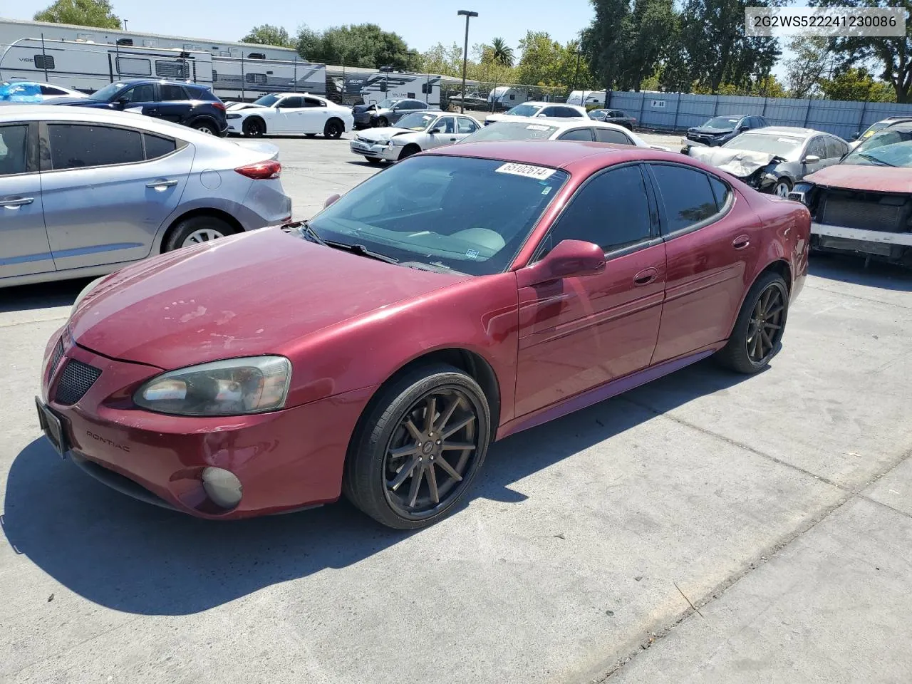 2004 Pontiac Grand Prix Gt2 VIN: 2G2WS522241230086 Lot: 65102614