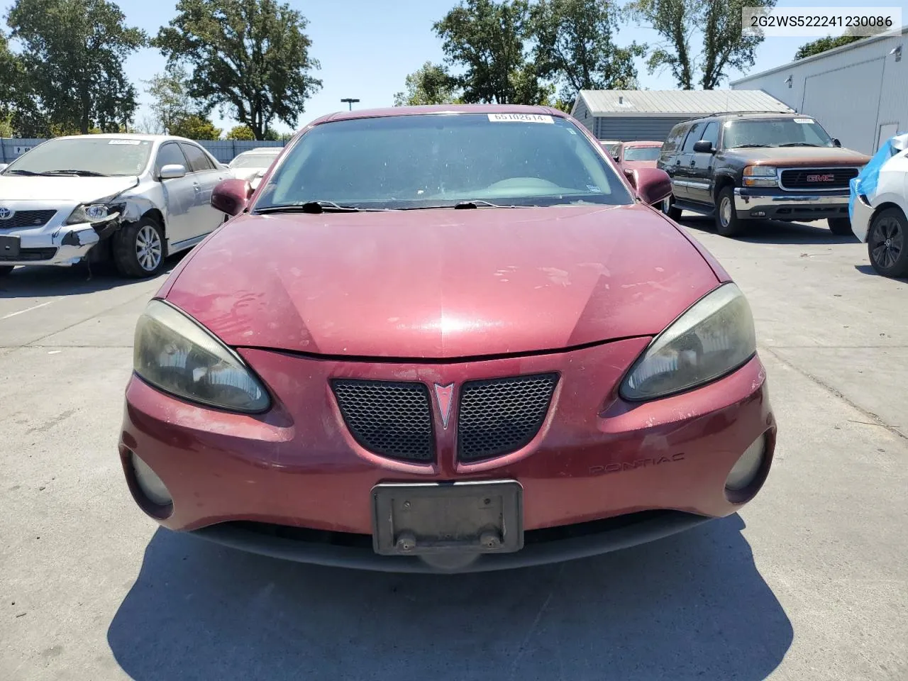 2004 Pontiac Grand Prix Gt2 VIN: 2G2WS522241230086 Lot: 65102614