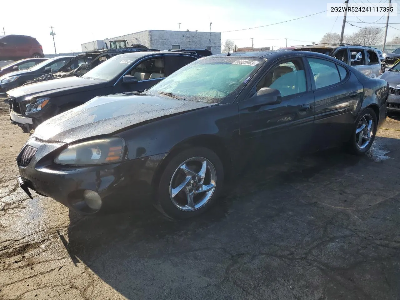 2004 Pontiac Grand Prix Gtp VIN: 2G2WR524241117395 Lot: 67969404