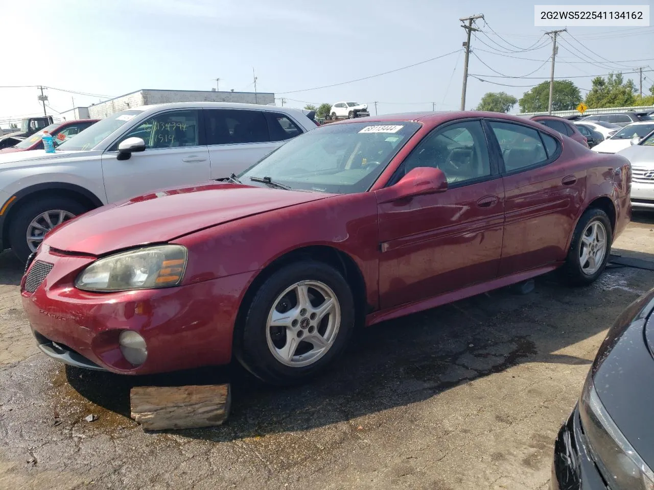 2004 Pontiac Grand Prix Gt2 VIN: 2G2WS522541134162 Lot: 68113444