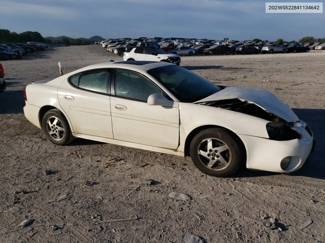 2004 Pontiac Grand Prix Gt2 VIN: 2G2WS522841134642 Lot: 70471504