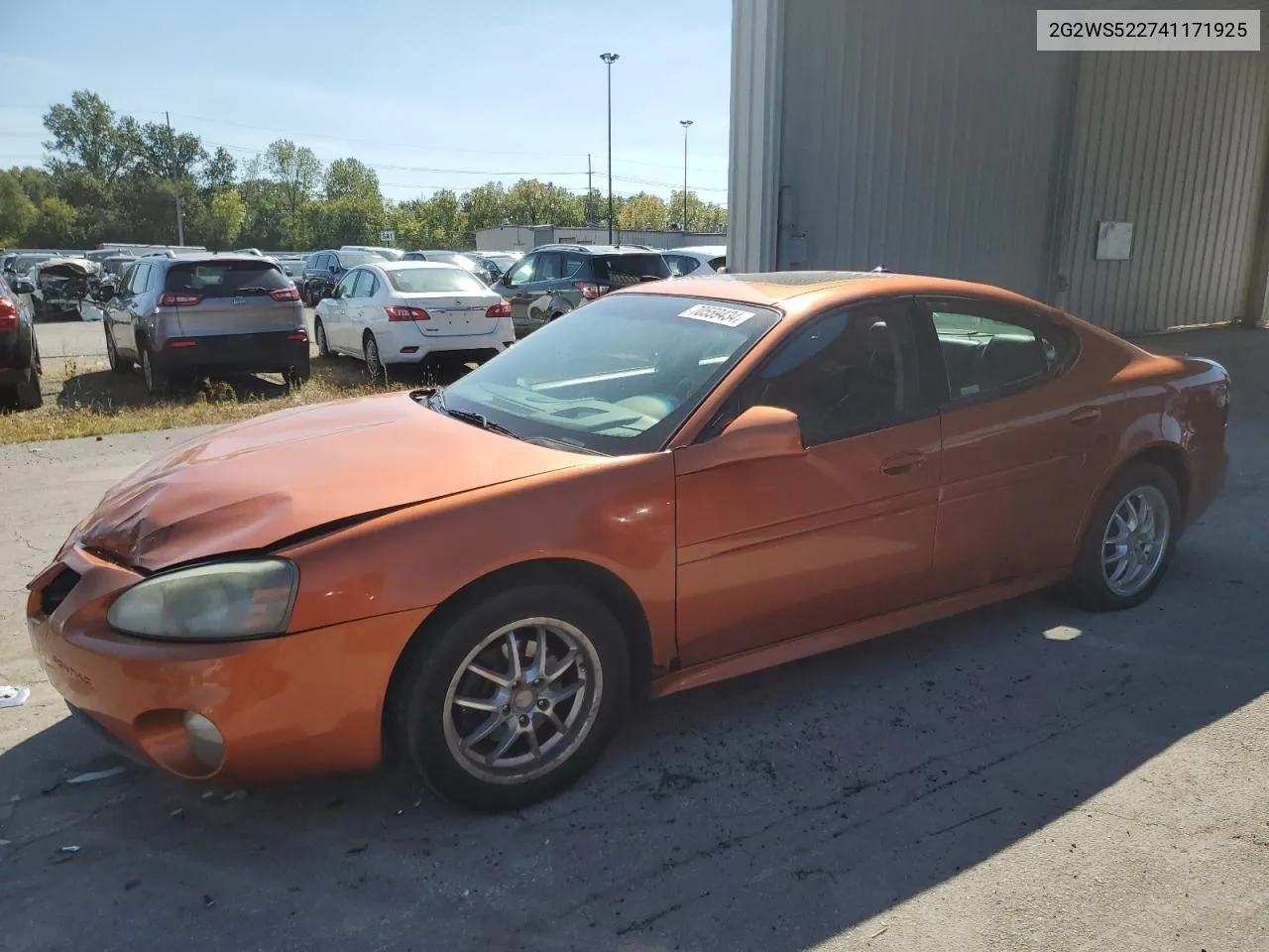 2004 Pontiac Grand Prix Gt2 VIN: 2G2WS522741171925 Lot: 70559434