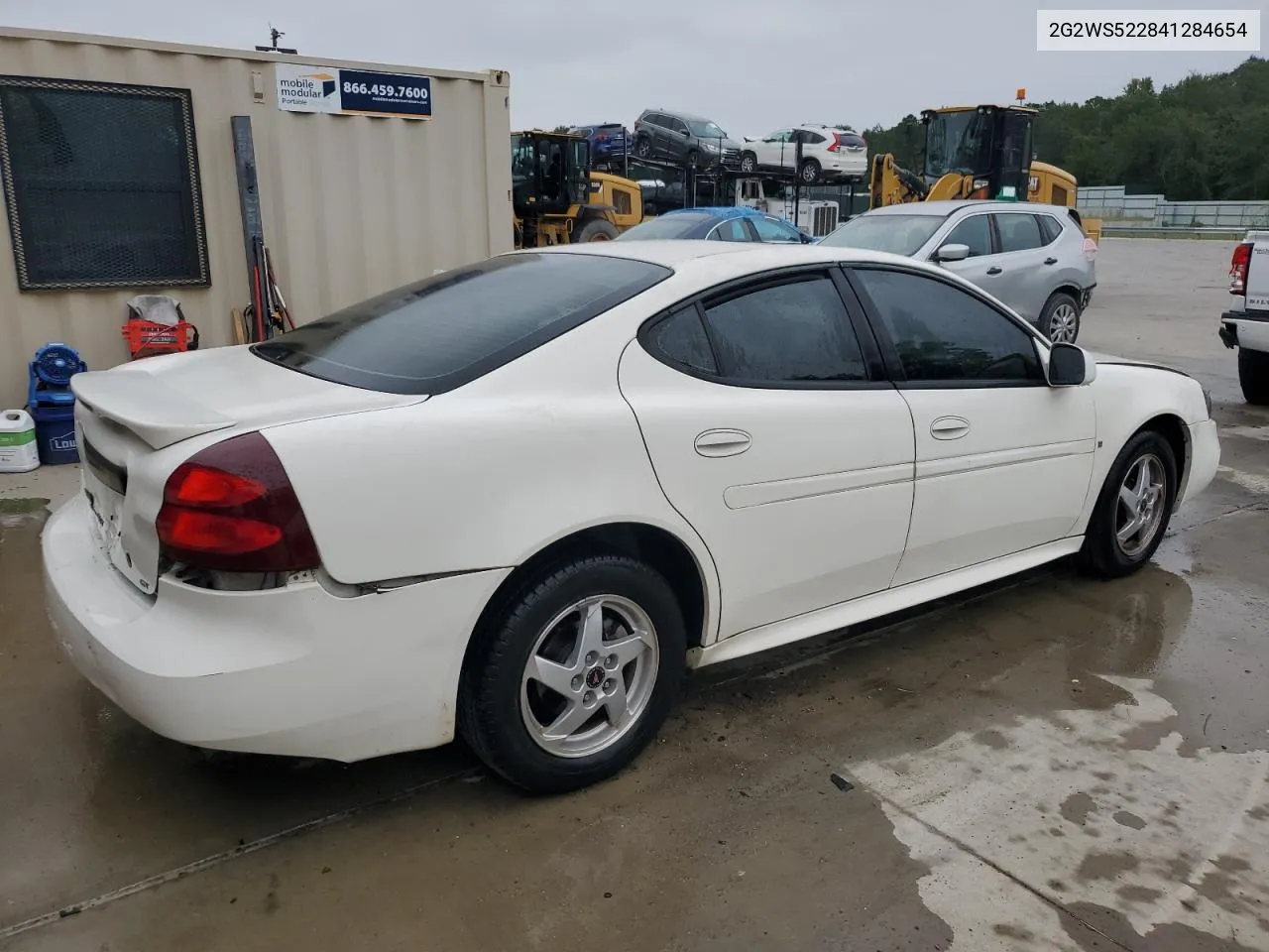 2004 Pontiac Grand Prix Gt2 VIN: 2G2WS522841284654 Lot: 70708854