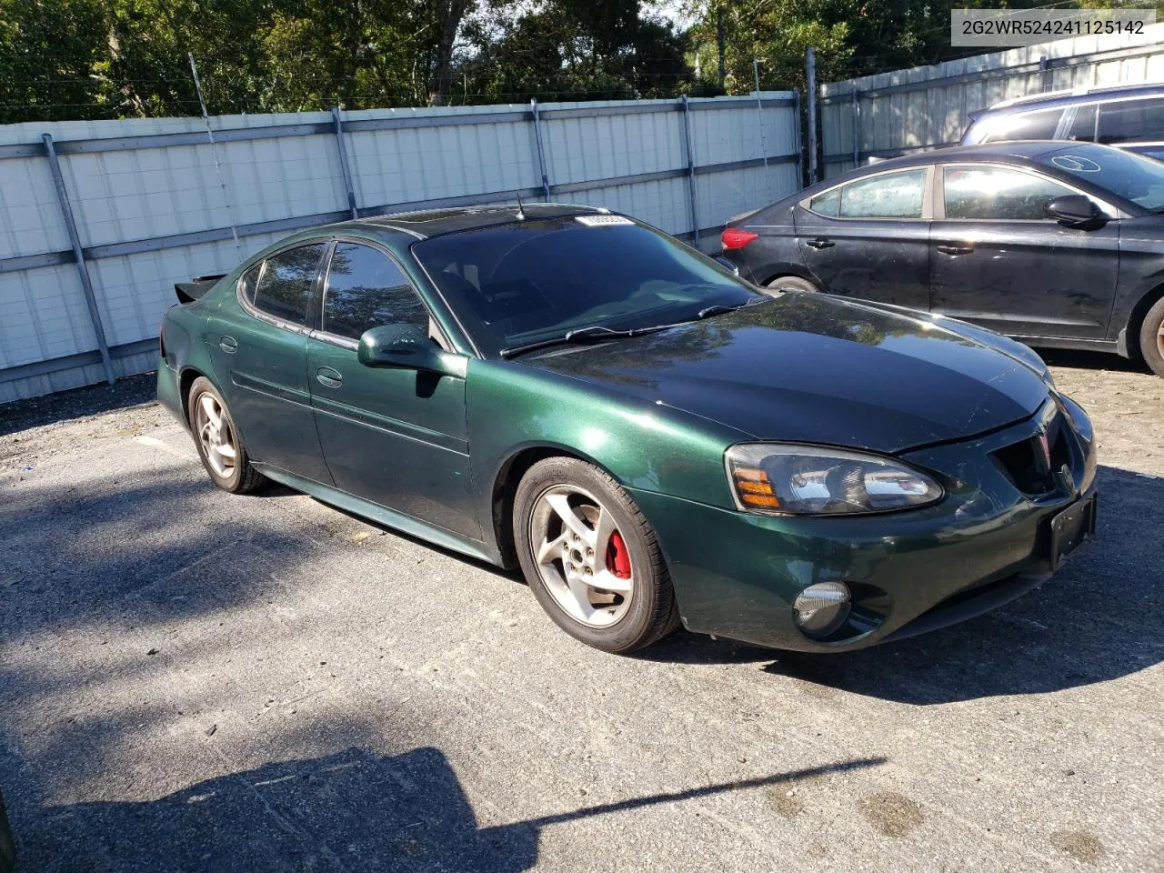 2004 Pontiac Grand Prix Gtp VIN: 2G2WR524241125142 Lot: 70896204