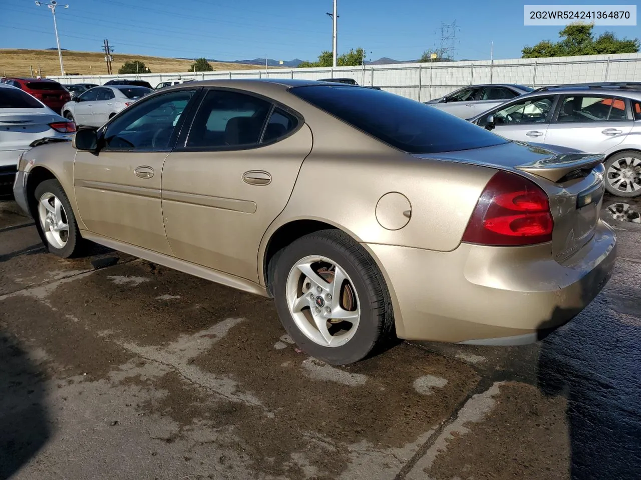 2004 Pontiac Grand Prix Gtp VIN: 2G2WR524241364870 Lot: 73022474