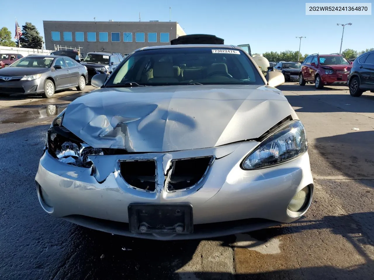 2004 Pontiac Grand Prix Gtp VIN: 2G2WR524241364870 Lot: 73022474