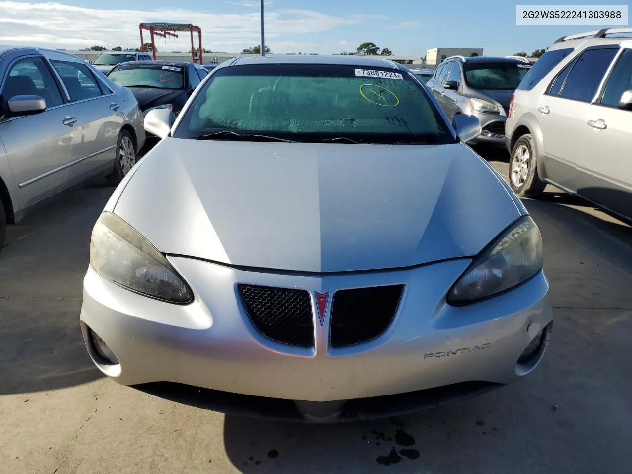 2004 Pontiac Grand Prix Gt2 VIN: 2G2WS522241303988 Lot: 73881224