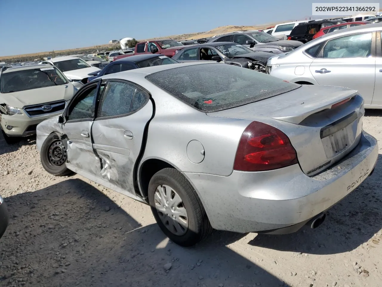 2004 Pontiac Grand Prix Gt VIN: 2G2WP522341366292 Lot: 74235404